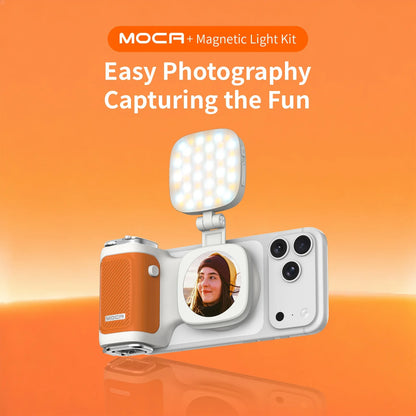 COMITOK MOCA iPhone Camera Assistant,1Click Lens Flip Shutter Grip/Detachable charging remote control+Optional Fill Light/Mirror