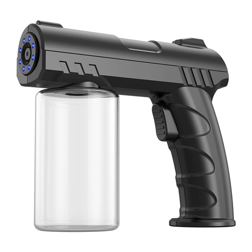280ML Wireless Electric Sanitizer Sprayer USB Nano Blue Light Steam Spray Gun Disinfectant Fogger Machine Garden Atomizer Tool